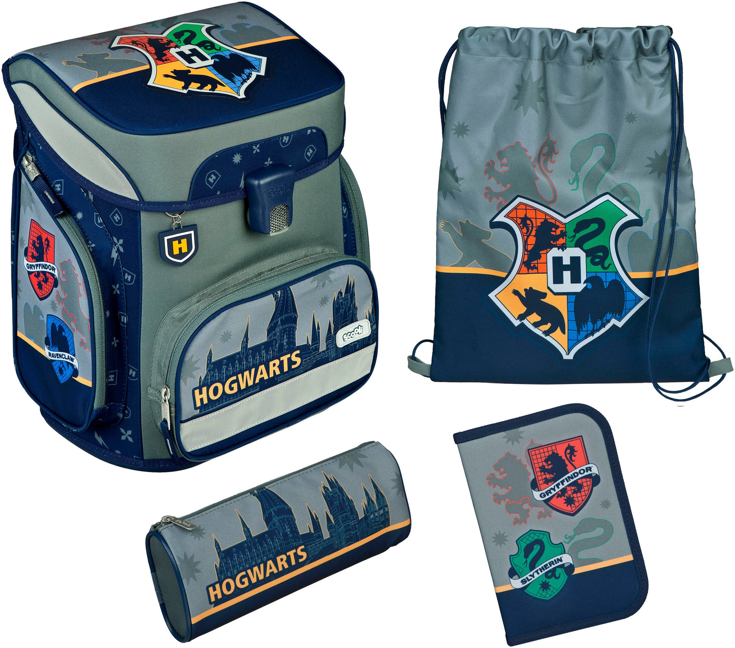 Scooli Ранцы EasyFit, Harry Potter Hogwarts (Set, 5-tlg)
