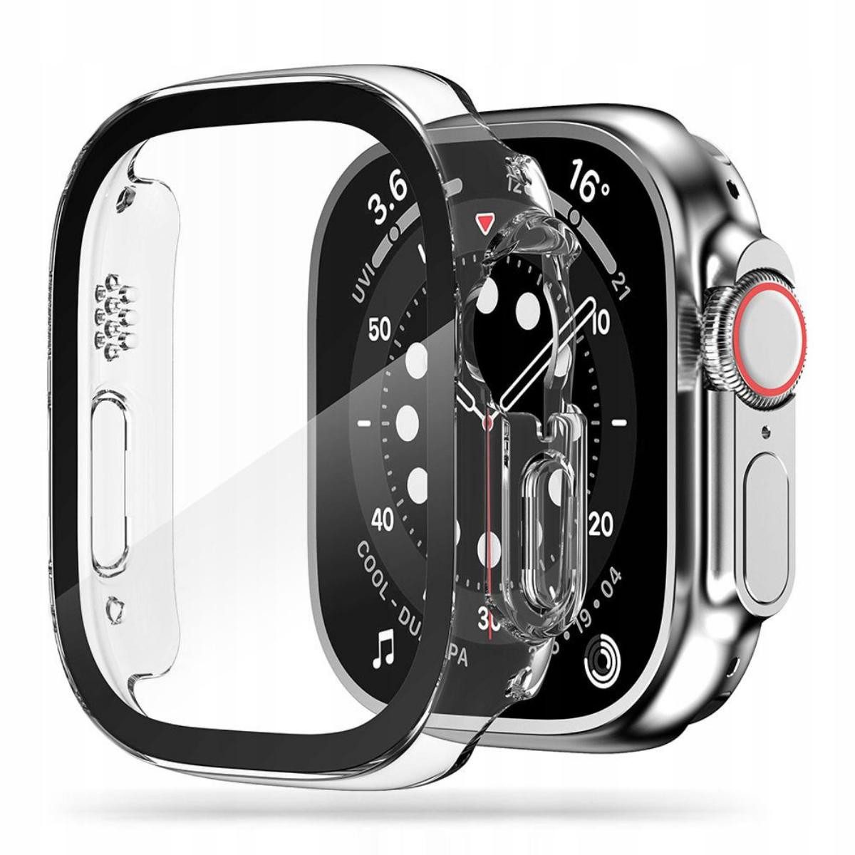 Smartwatch-Hülle Defense360 Kompatibel mit Apple Watch Ultra 2 (49 mm) Transparent