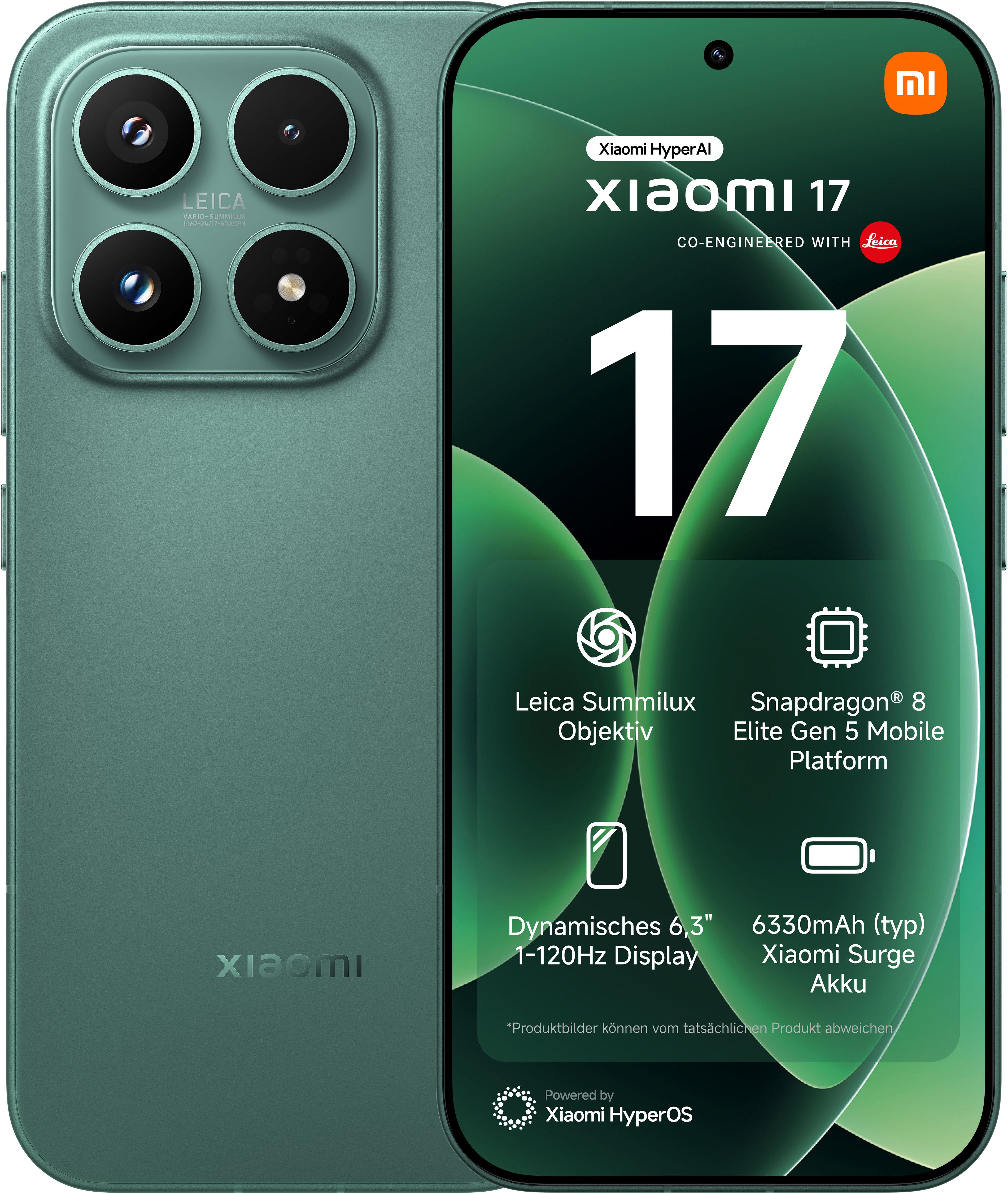 Xiaomi 17 12+512 GB Smartphone (16 cm/6,3 Zoll, 512 GB Speicherplatz, 50 MP Kamera)