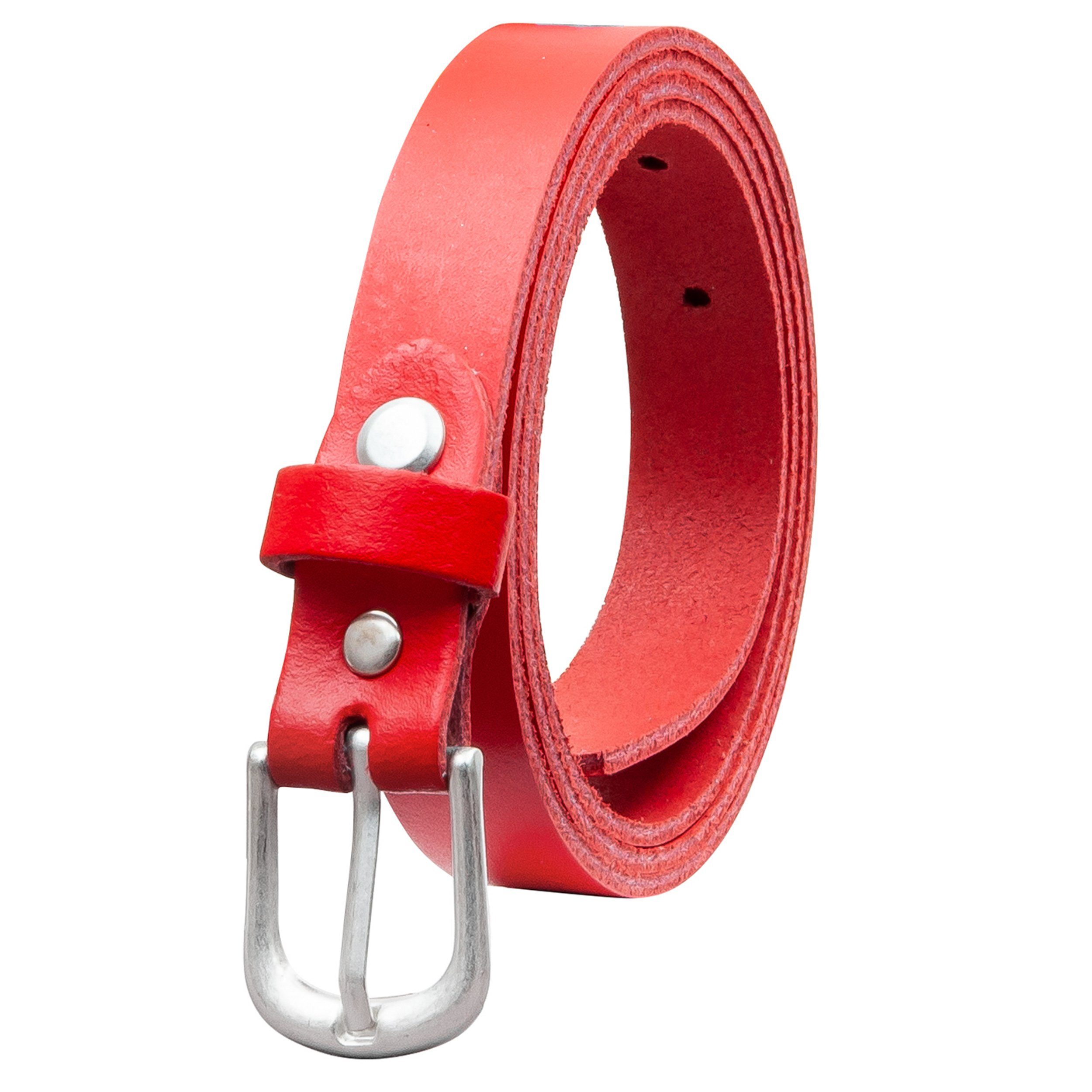 Ledergürtel OM16-SL-Rot