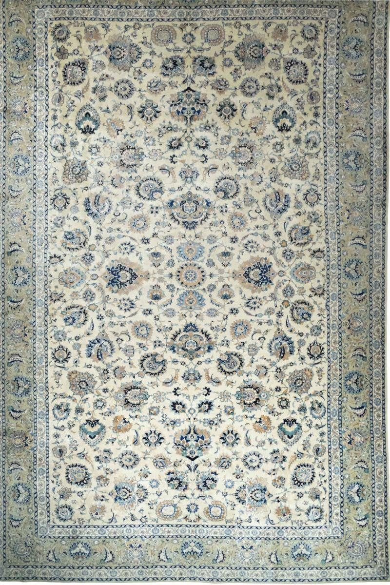 Orientteppich Keshan 424x656 Handgeknüpfter Orientteppich / Perserteppich, Nain Trading, rechteckig, Höhe: 8 mm