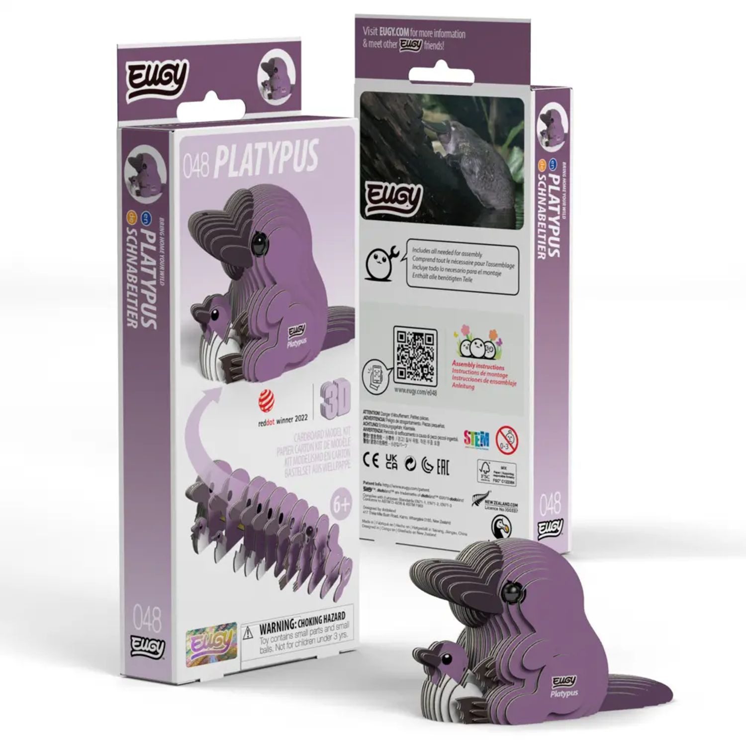BrainBox Spiel EUGY - 3D Bastelset Schnabeltier