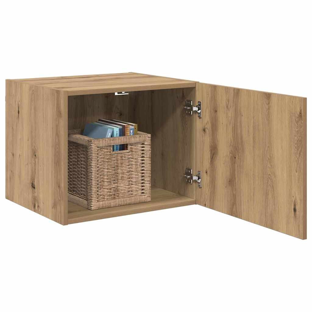 vidaXL Hängeschrank 50 x 42,5 x 40 cm Hängeschrank Wandschrank Eiche handwerklich 50x42,5x
