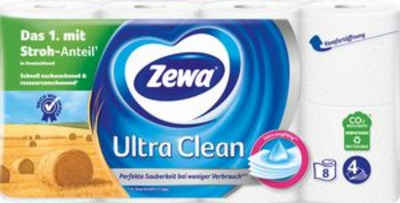 ZEWA Toilettenpapier Zewa Ultra Clean Toilettenpapier 7x 8 Rollen (1-St)