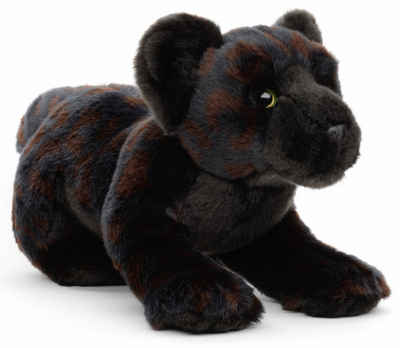 Uni-Toys Kuscheltier Schwarzer Panther, sitzend - 31 cm (Длина) - Plüschtier, zu 100 % recyceltes Füllmaterial