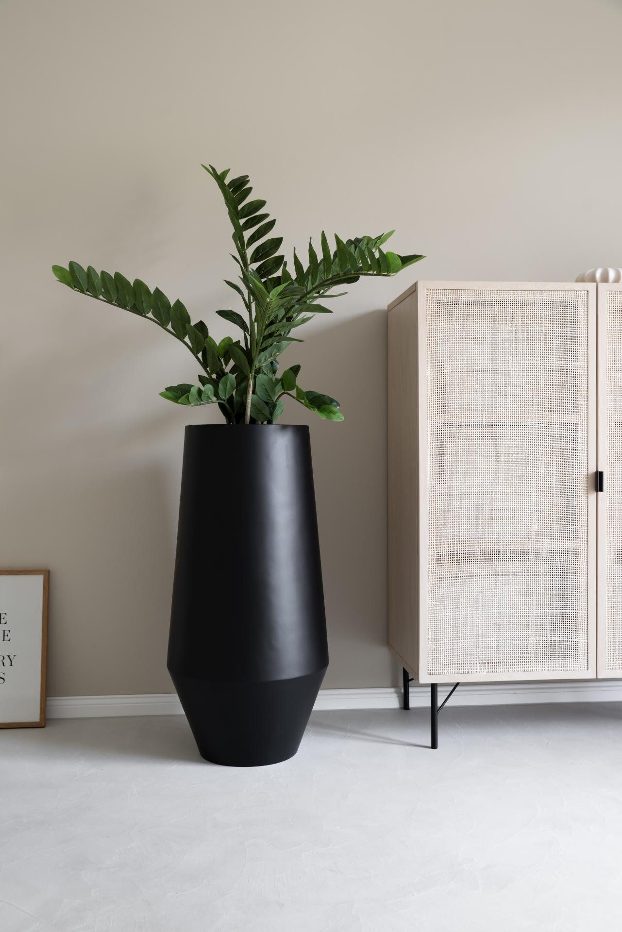 VIVANNO Bodenvase Fiberglas BERBELA Rund - günstig online kaufen