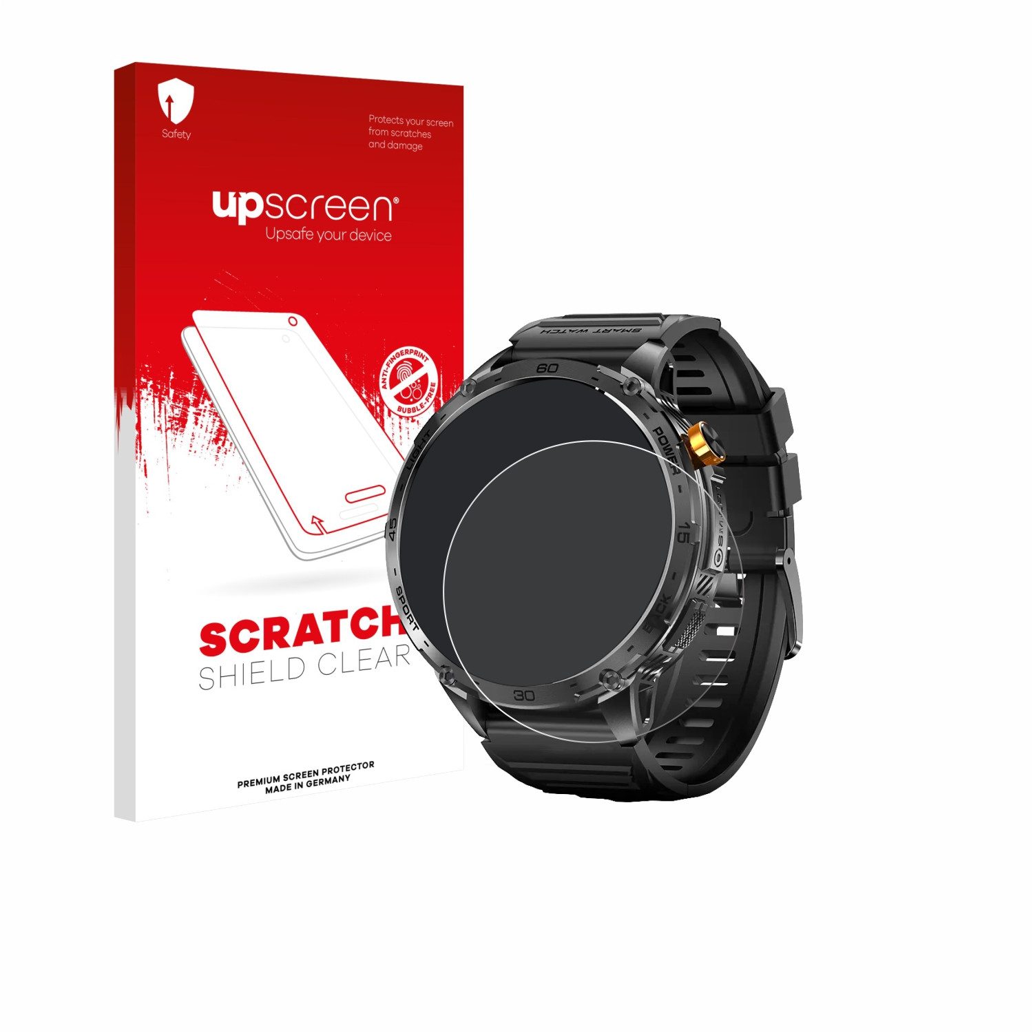 upscreen Displayschutzfolie Schutzfolie für Stahlgear Zeus 2.0 1.75", Displayschutz Schutz Folie Klar Transparent