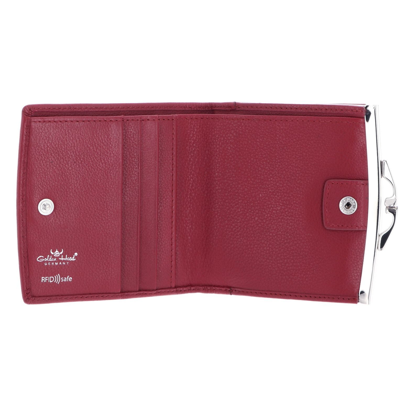 Golden Head Geldbörse French Coin Purse Wallet, aus echtem Rindsleder mit R günstig online kaufen