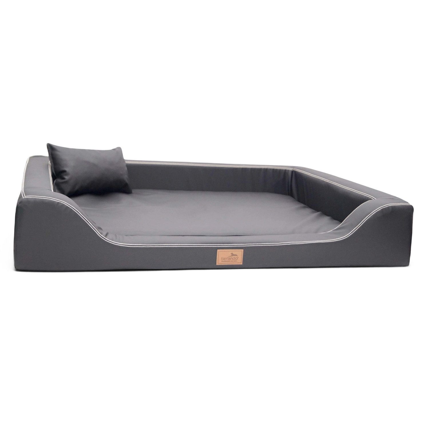 tierlando® Tierbett tierlando® Orthopädisches LUXUS-Hundebett MELODY LATEX Anti-Haar Kunst