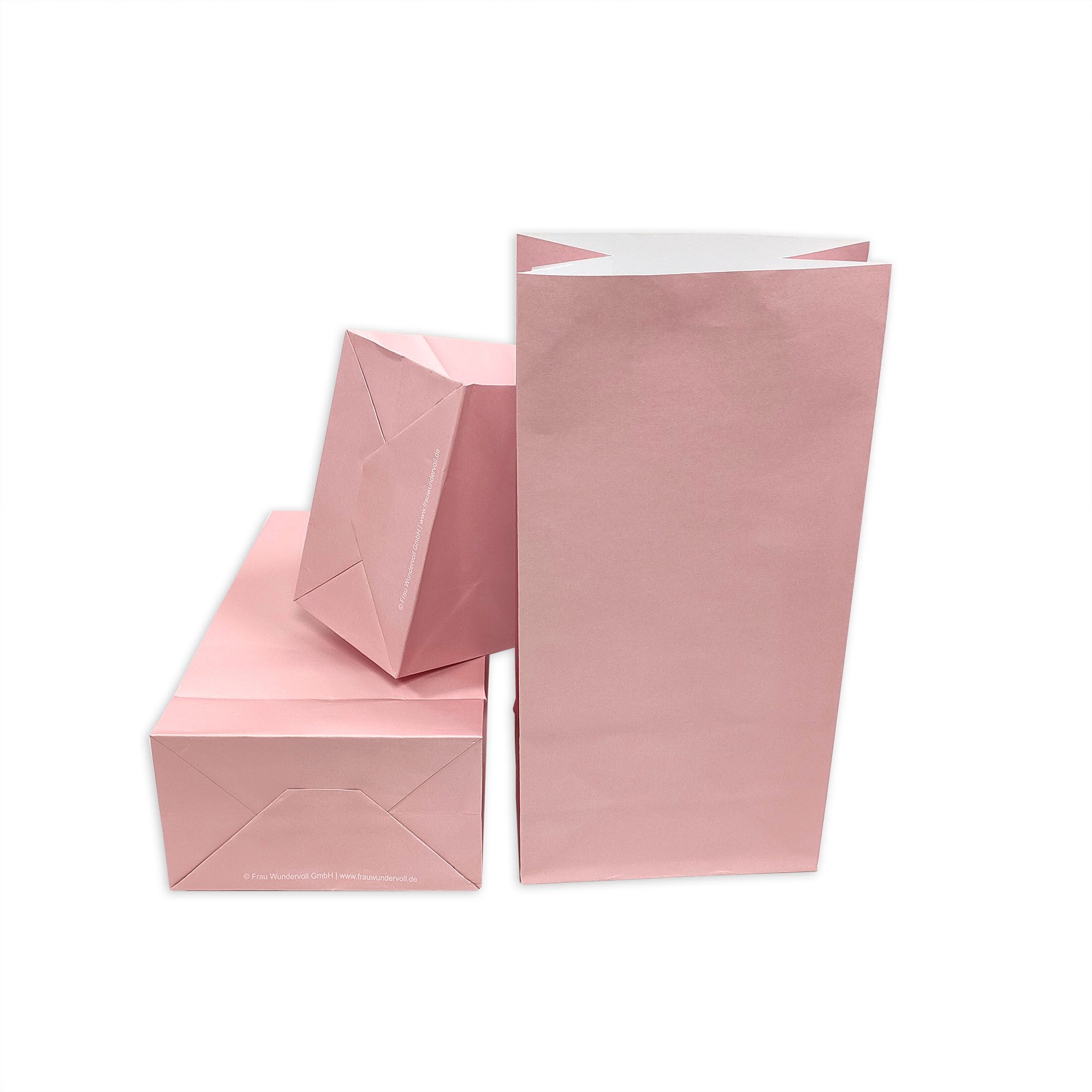 Frau WUNDERVoll Papierdekoration 12 Papiertüten mit Boden - rosa, 100g Papier (Angebot)