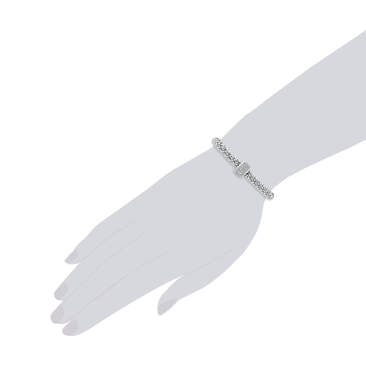 Glaskristall Lulu & Jane Armband weiß Armband