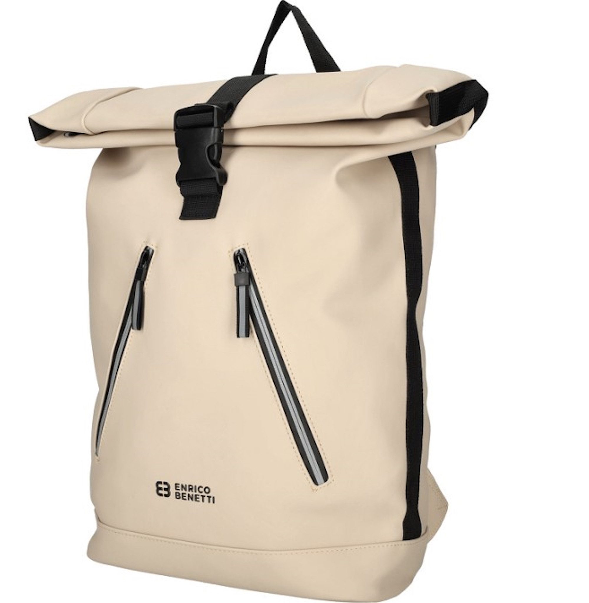 Enrico Benetti Cityrucksack Rolltop in zwei Größen, div. Farben