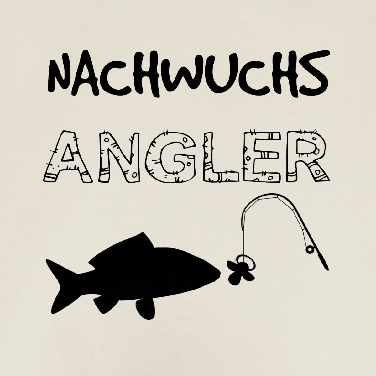Spreadshirt Kurzarmbody Nachwuchs Angler Angel Geschenk Zur Geburt Kurzarm Tages Baby Body (1-tlg)