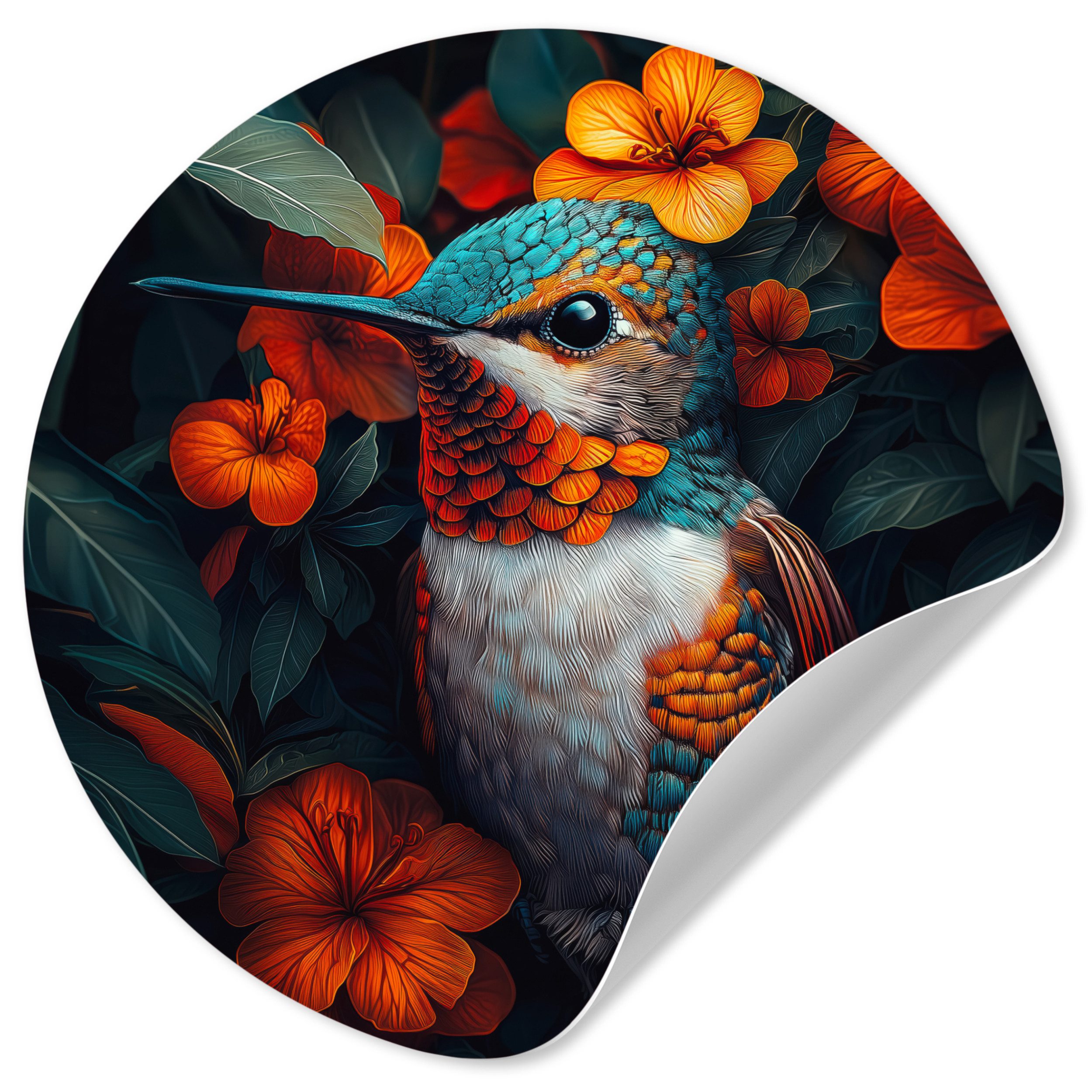 MuchoWow Wandsticker Kolibri - Vogel - günstig online kaufen