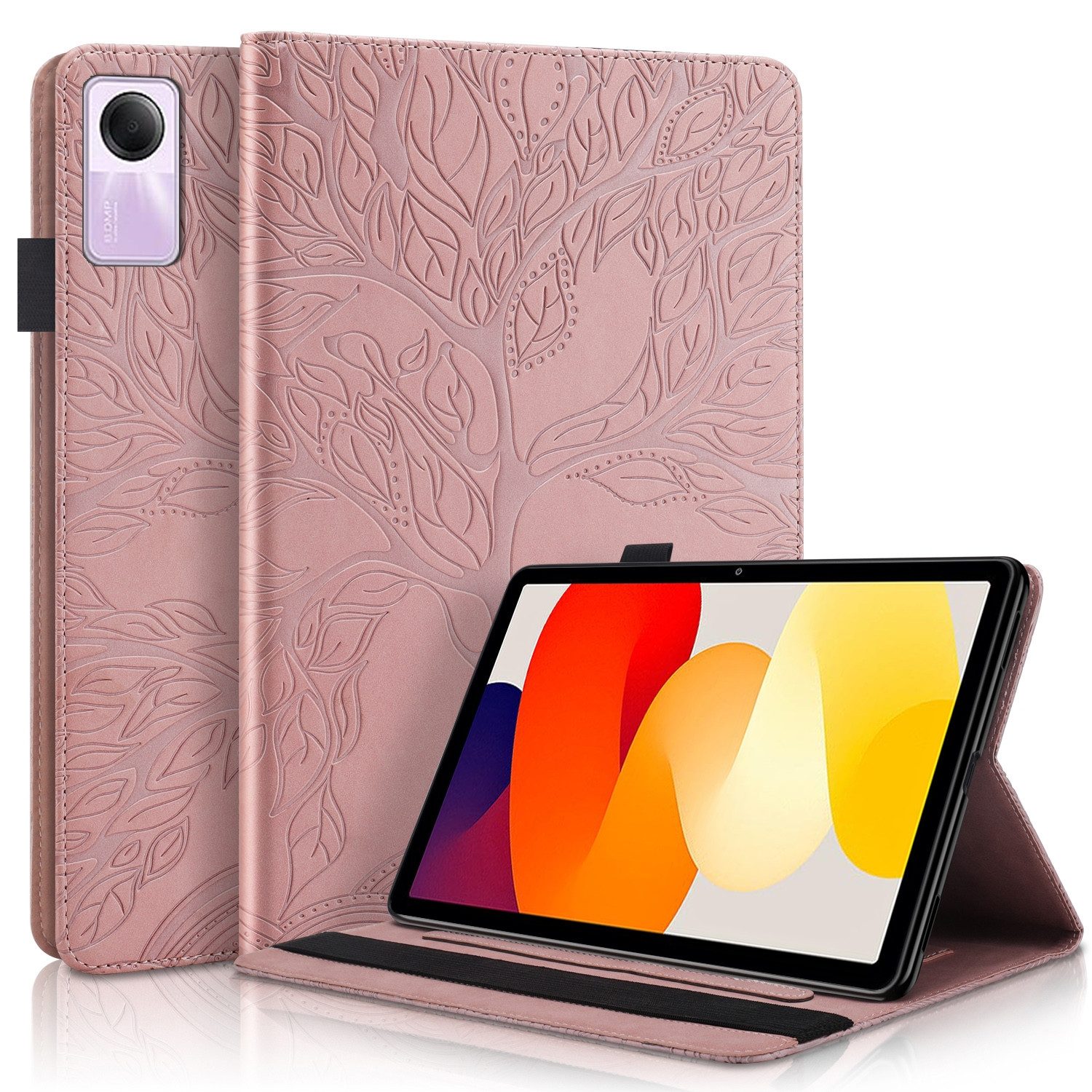 Wigento Tablet-Hülle Aufstellbare Kunst-Leder Tasche Motiv für Xiaomi Redmi Pad 2 / SE 11
