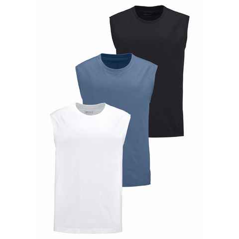 Man's World Muscleshirt (Packung, 3-tlg., 3er-Pack) aus reiner Baumwolle