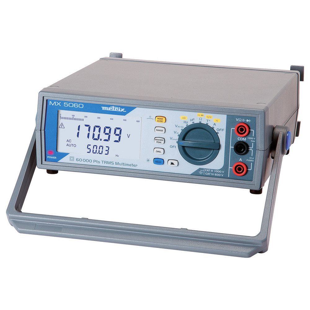 METRIX Spannungsprüfer Metrix MX 5060 Tisch-Multimeter digital, analog CAT III 1000 V Anzei, (MX 5060)