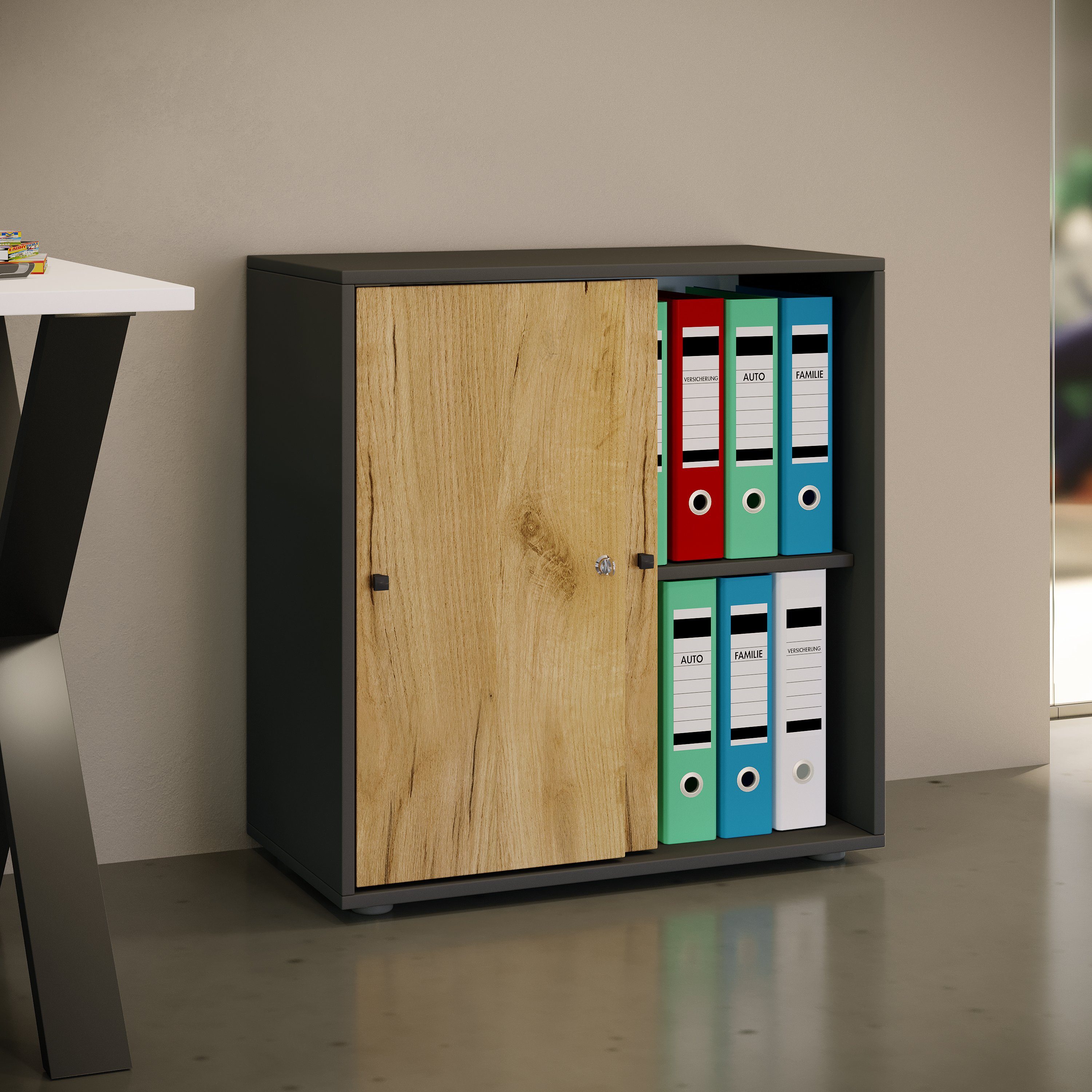 VCM Aktenschrank Büroschrank Aktenschrank Schiebetüren Lona günstig online kaufen