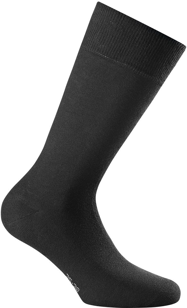 Unisex Rohner II, - Schwarz Socken, Kurzsocken Kurzsocken Socks Cotton 3er Pack