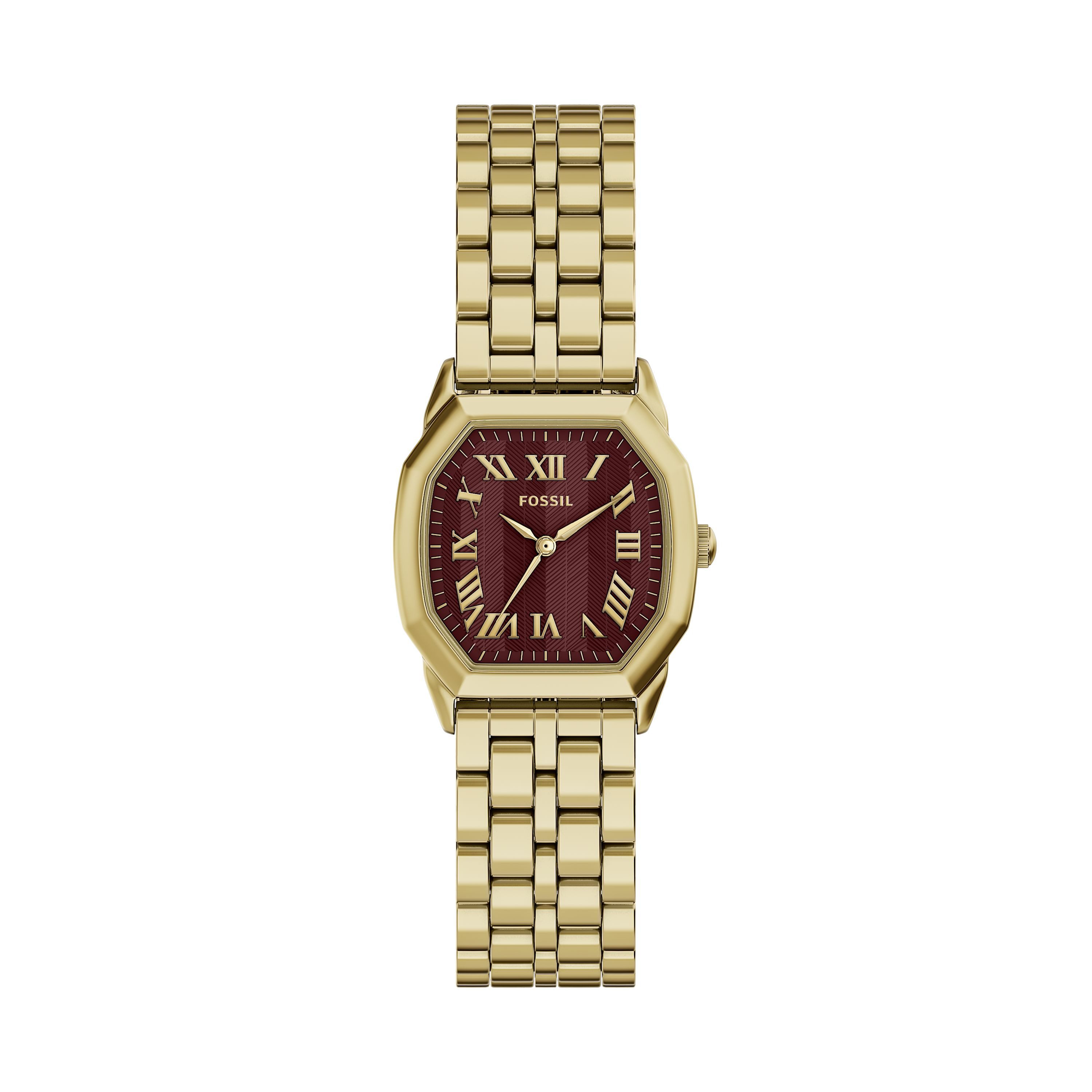 Fossil Quarzuhr Harlow ES5511, Armbanduhr, Edelstahlarmband, analog
