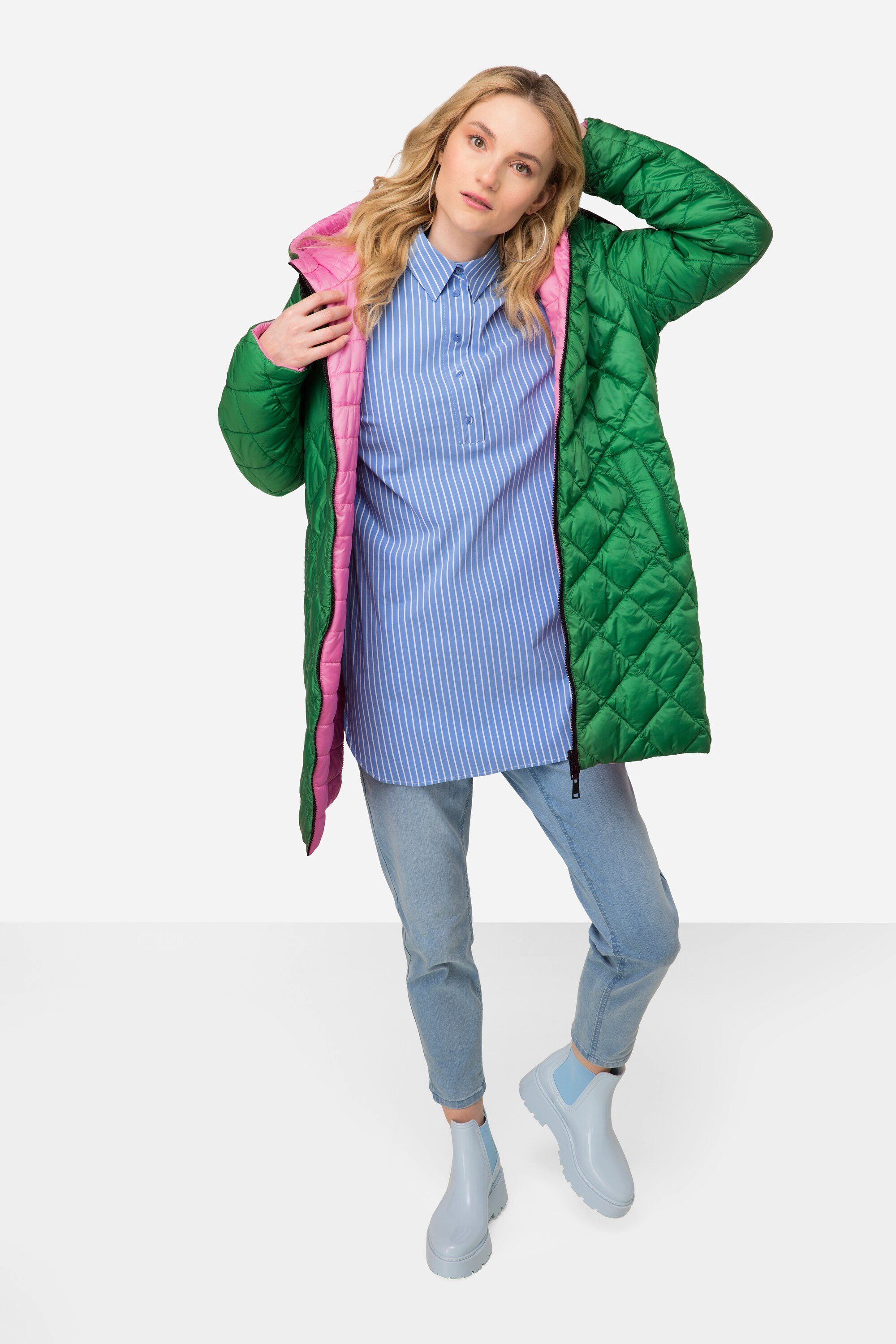 Laurasøn Steppjacke Wende-Steppjacke extra lang wasserabweisend günstig online kaufen