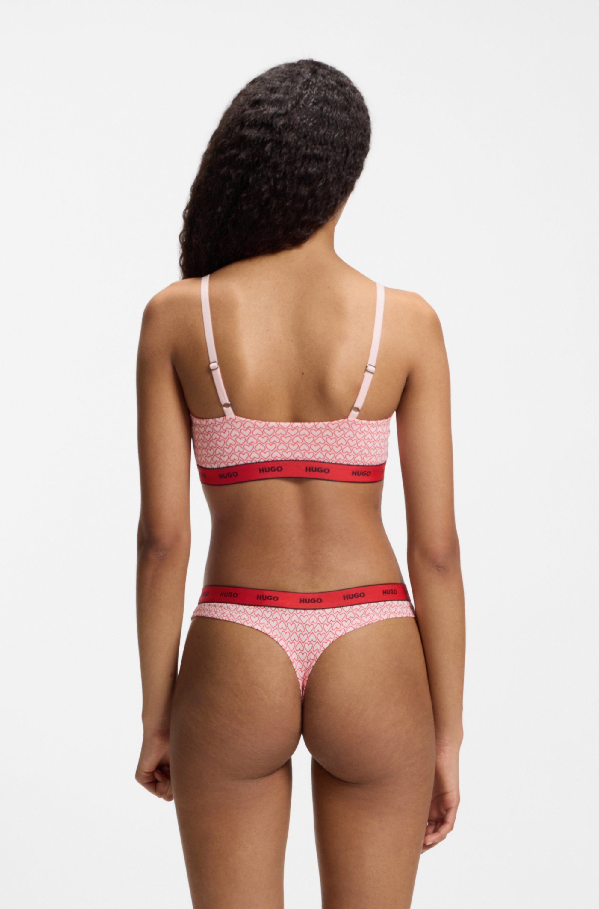 HUGO Bralette TWIN BRALETTE DESIGN (2-tlg) ohne Verschluss, ohne Polsterung