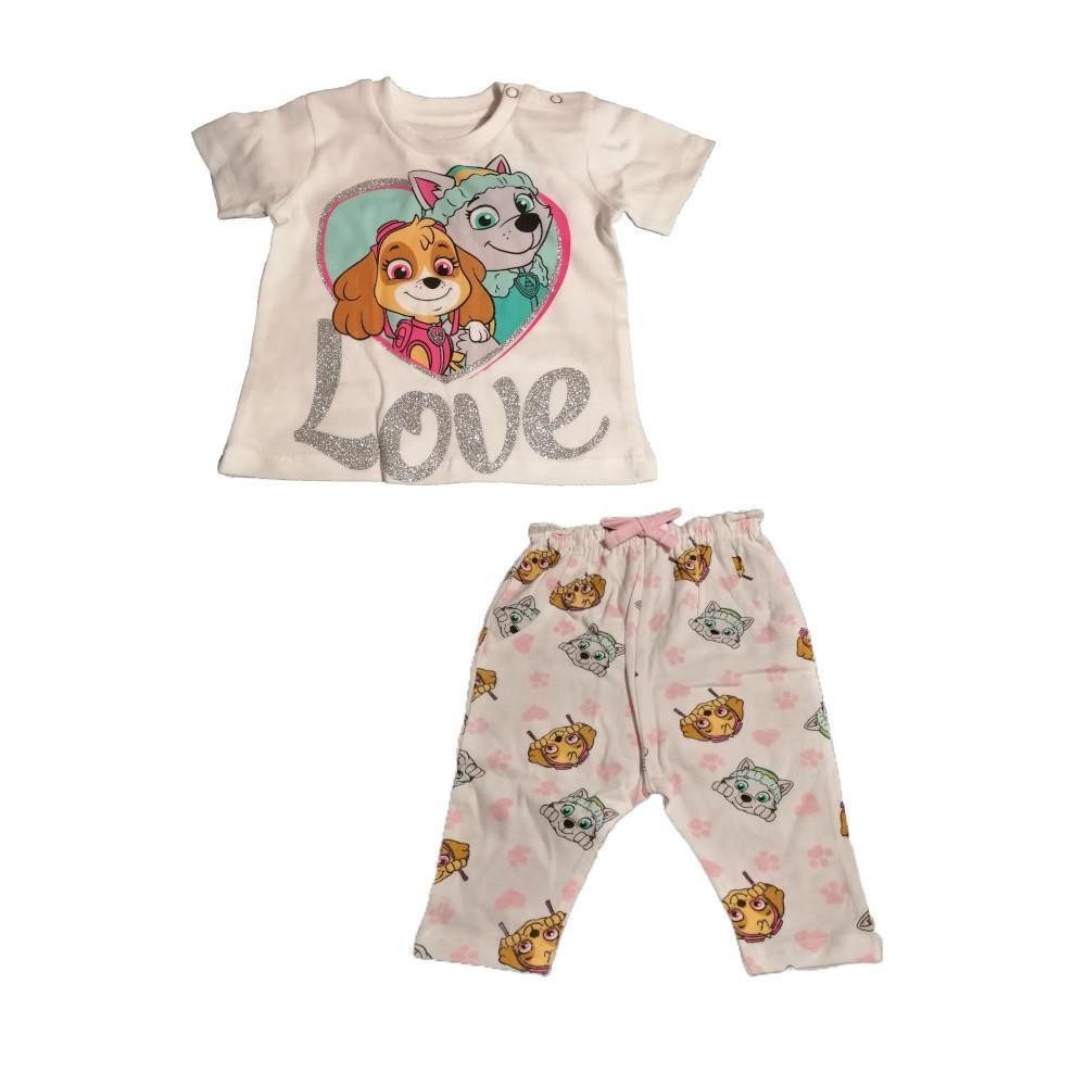 Shirt & Hose Baby-Set, Kurzes Shirt & Lange Hose, PAW Patrol "Love" mit Skye &