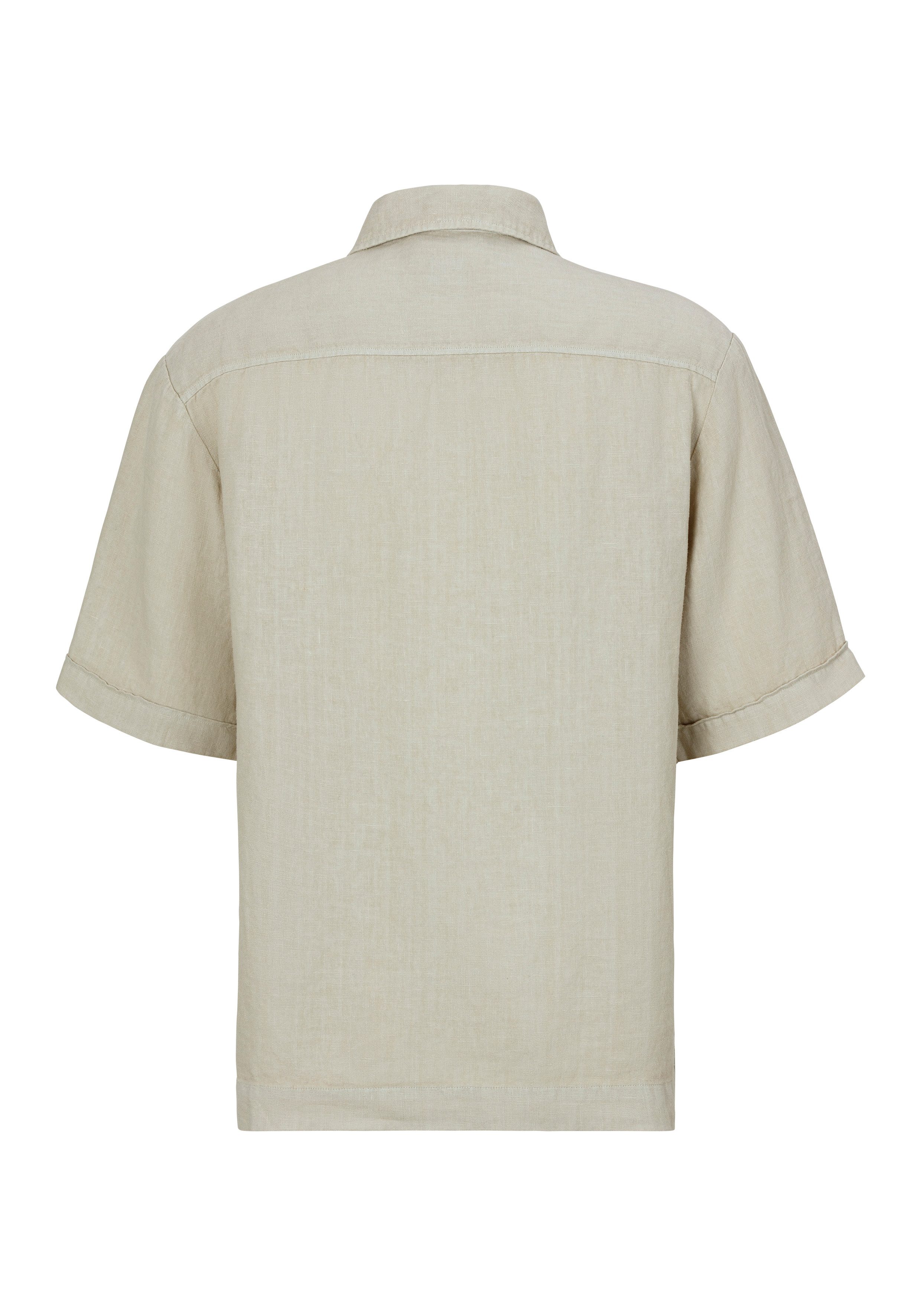 BOSS ORANGE Leinenhemd Lapoully mit Kontrastdetails günstig online kaufen