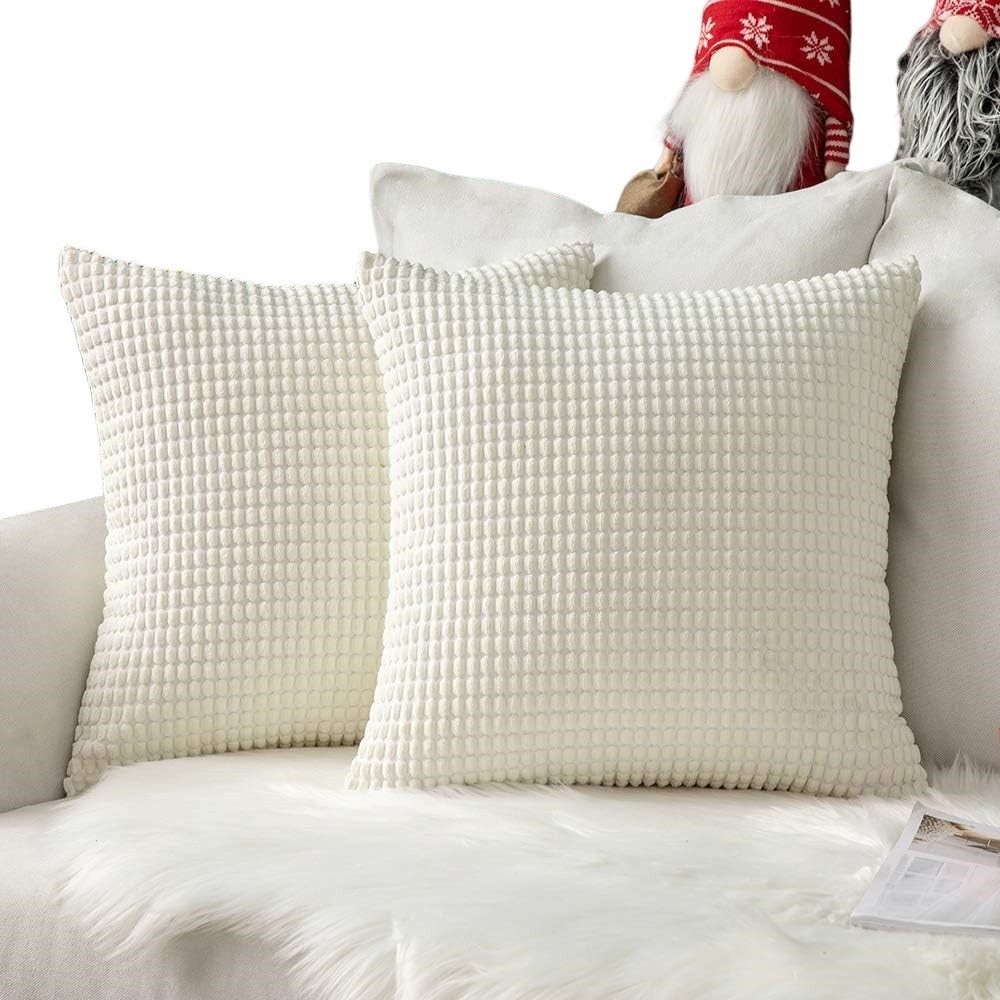 Kaket Kissenhülle 2 Stück, Quadratisch, für Wohnzimmer Schlafzimmer Bett So günstig online kaufen