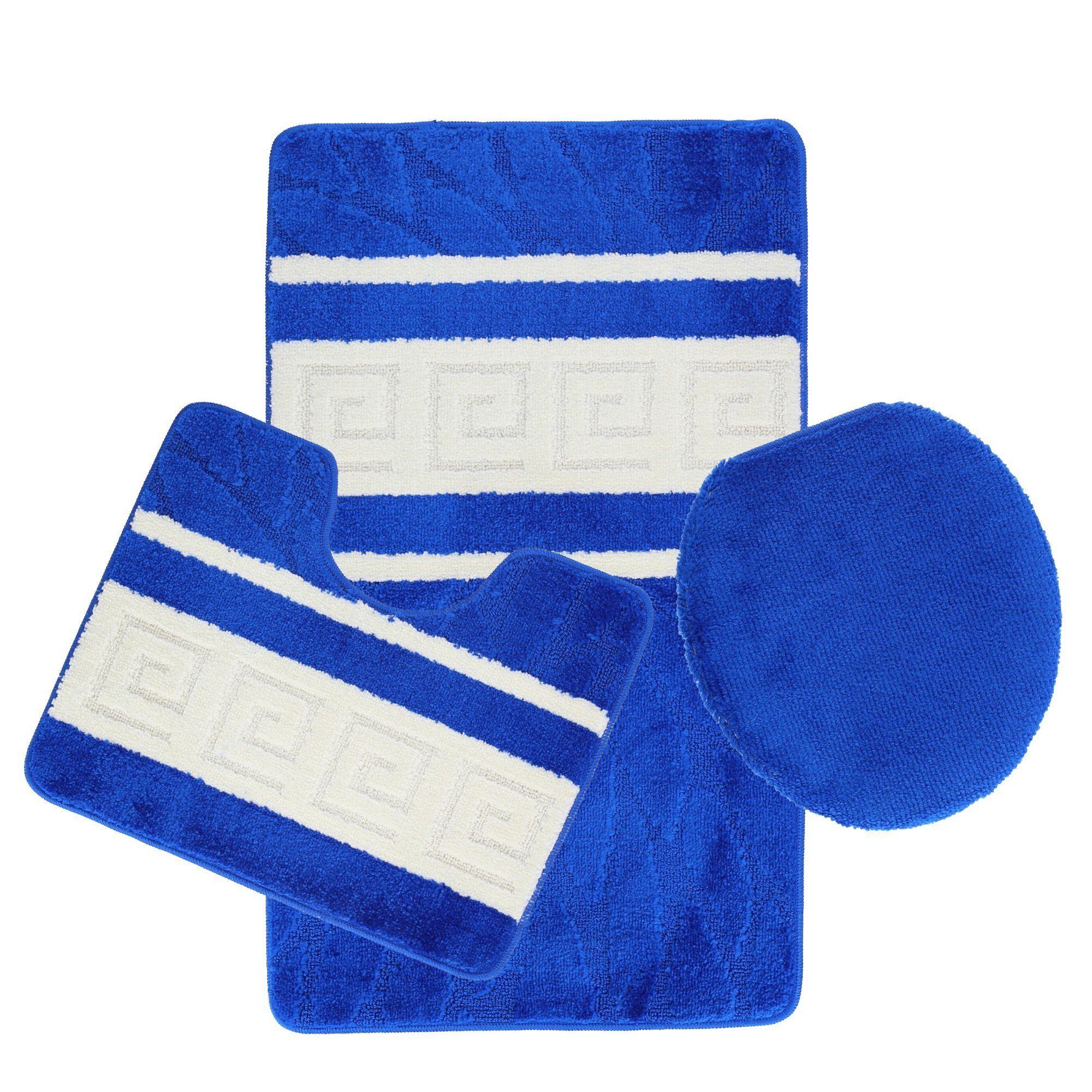 Almina Badematte 3-Teilig Bad Garnitur - Badematte Badvorleger - Große Stre günstig online kaufen