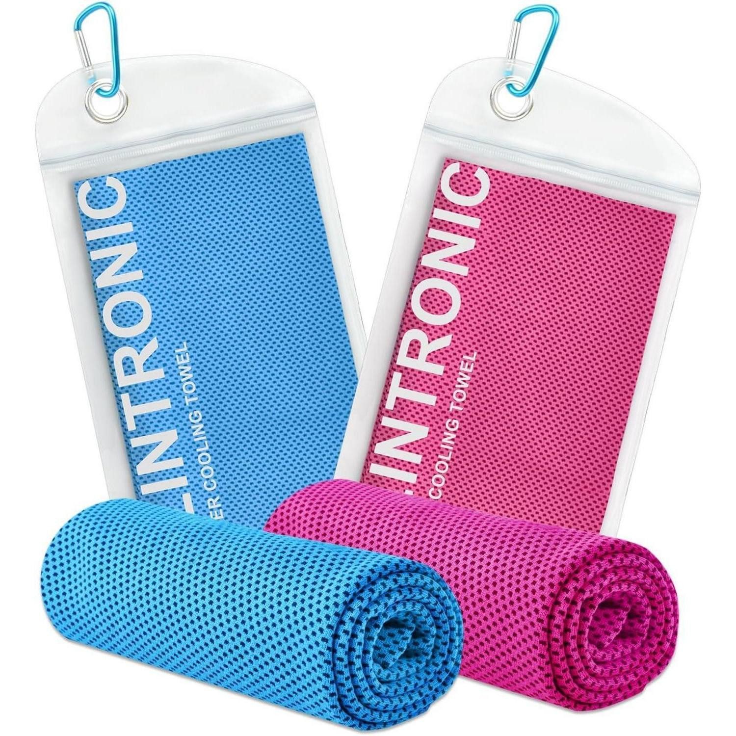 LuxusKollektion Sporthandtuch Kühlendes Handtuch Set Mikrofaser Cooling Towel Eishandtuch 30*120 CM