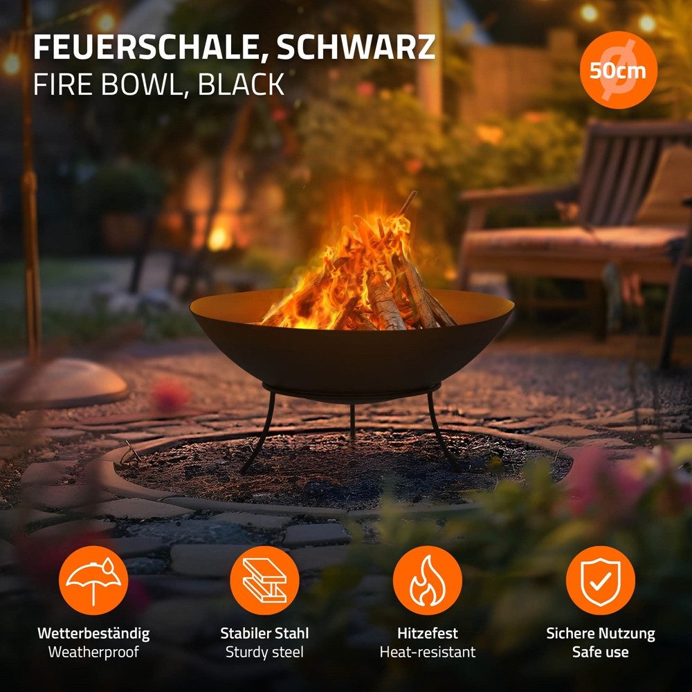 ECD Germany Feuerschale Feuerstelle aus Stahl günstig online kaufen