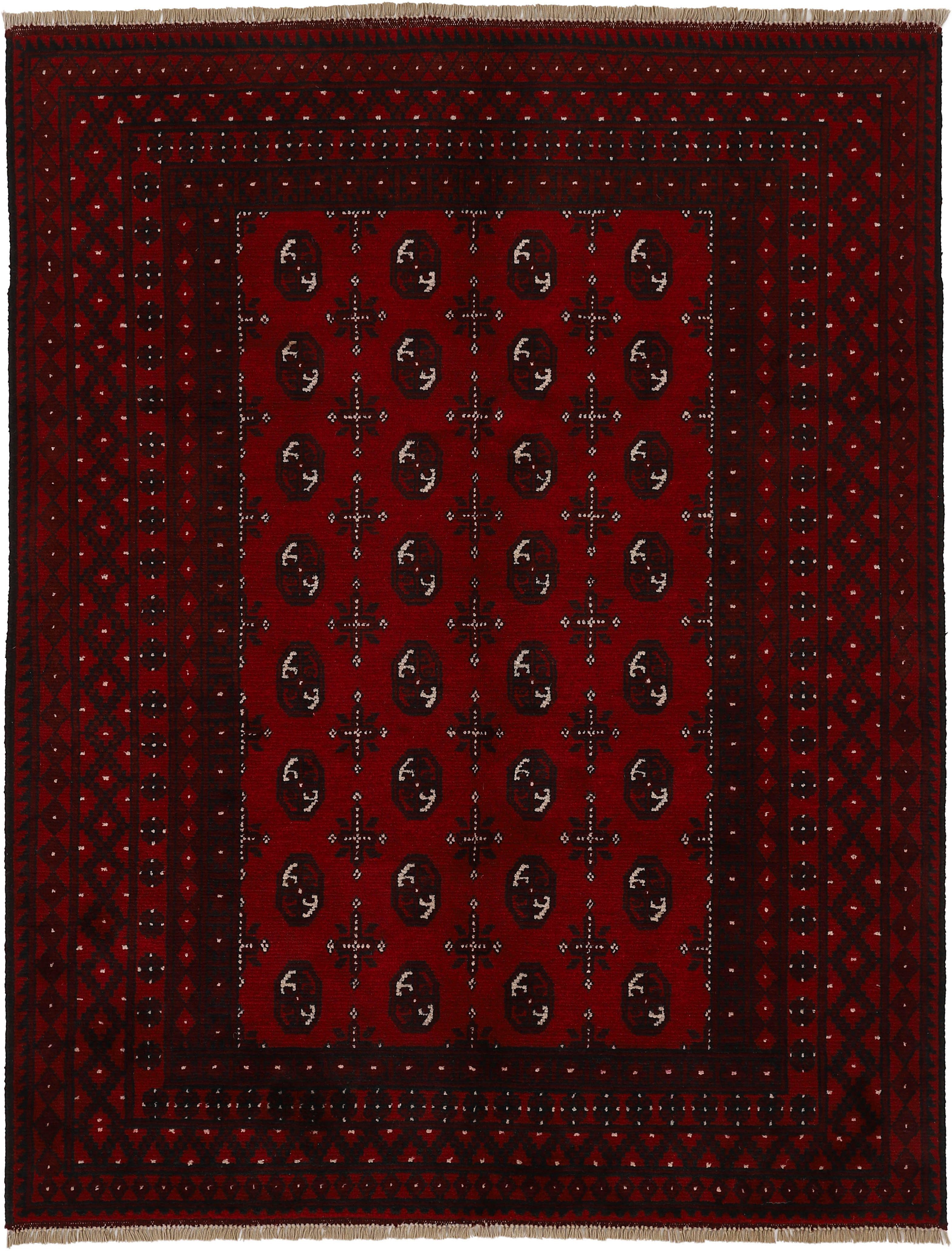 Orientteppich Afghan Raumklima, Akhche für ein Bokhara, 8 handgearbeitet Schurwolle rechteckig, Woven Arts, reine Höhe: warmes mm