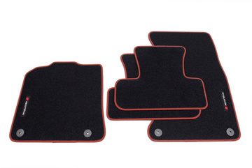 teileplus24 Auto-Fußmatten PV108 Velours Fußmatten Set kompatibel mit Audi Q5 1 8R 2008-2016