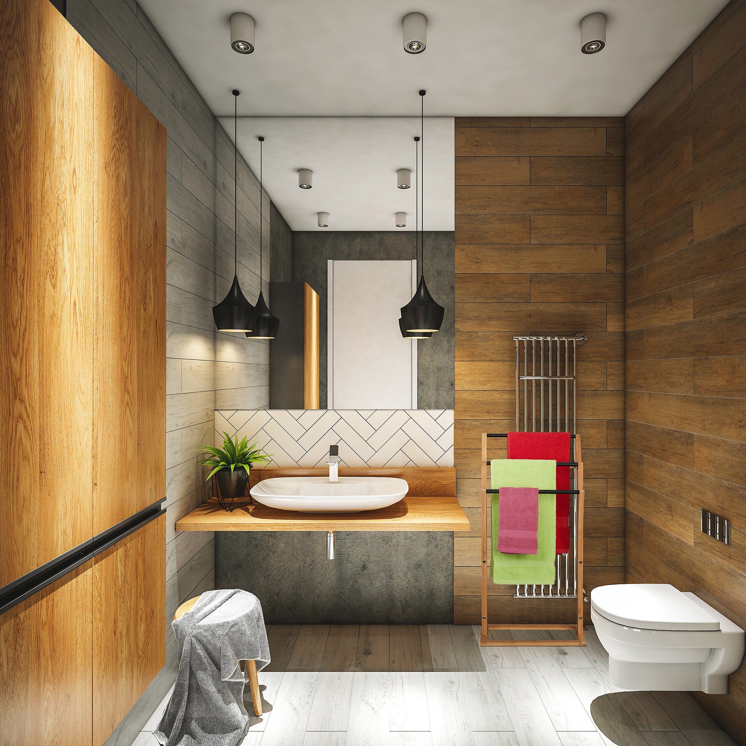 relaxdays Handtuchhalter Bambus Handtuchhalter günstig online kaufen