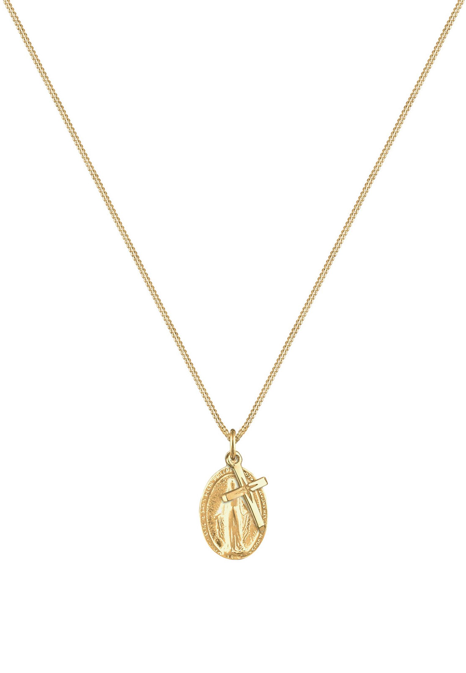 Elli Kette mit Anhänger Kreuz Marienbild günstig online kaufen