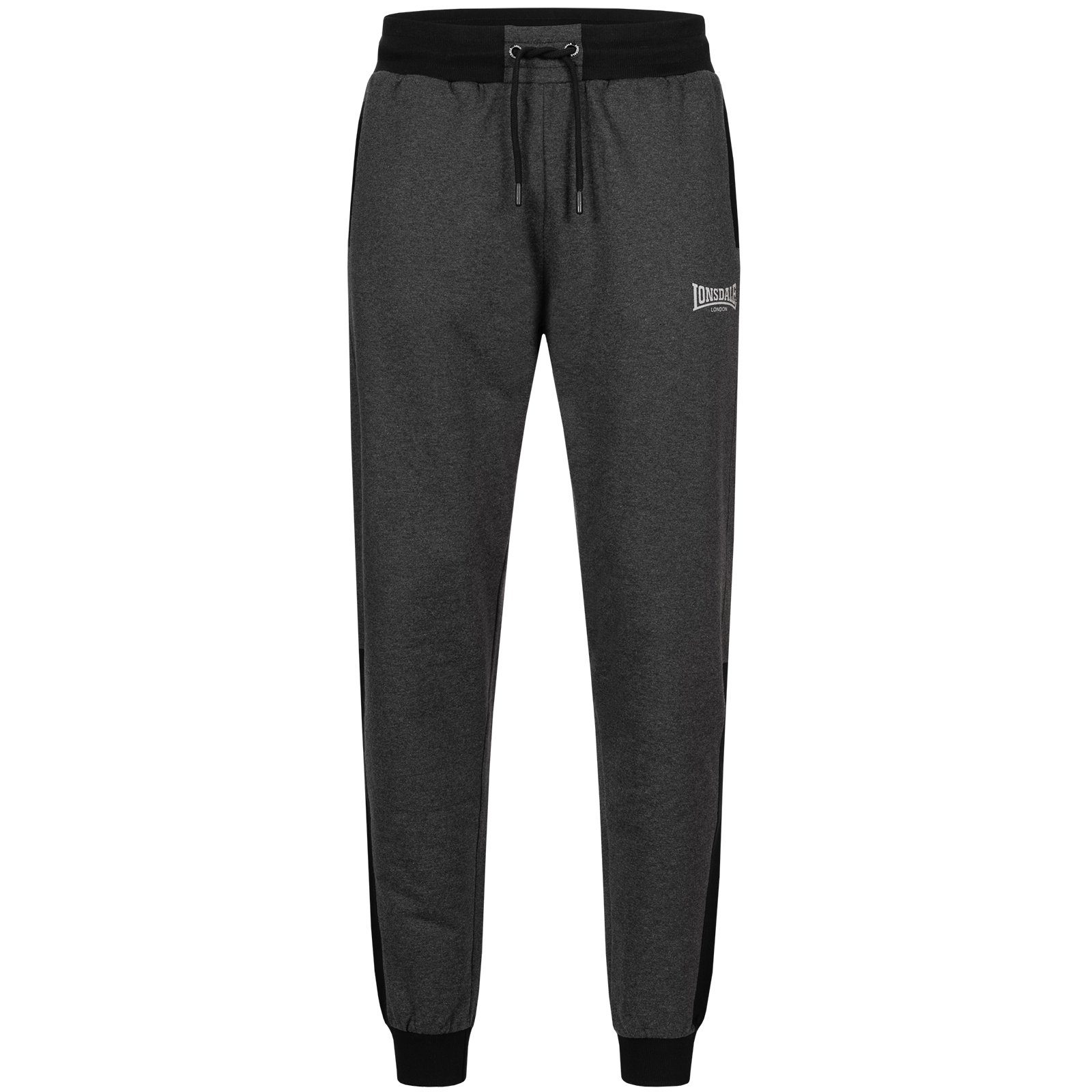 Men's Lonsdale Stripe Jogger Black