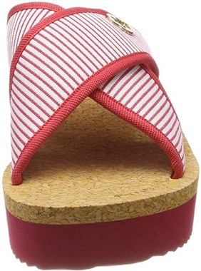 Flip Flop Plateau Cross Stripes Pantolette in modischem Streifen-Design, 30438