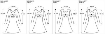 Guru-Shop Midikleid Minikleid in Wickeloptik aus Bio-Baumwolle,.. alternative Bekleidung