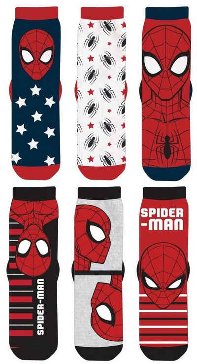 Spiderman Feinsocken »SPIDERMAN Socken Set 6 Paar Jungensocken Kindersocken Kinder Strümpfe für Jungen Kniestrümpfe Gr. 23 24 25 26 27 28 29 30 31 32 33 34 n38562«