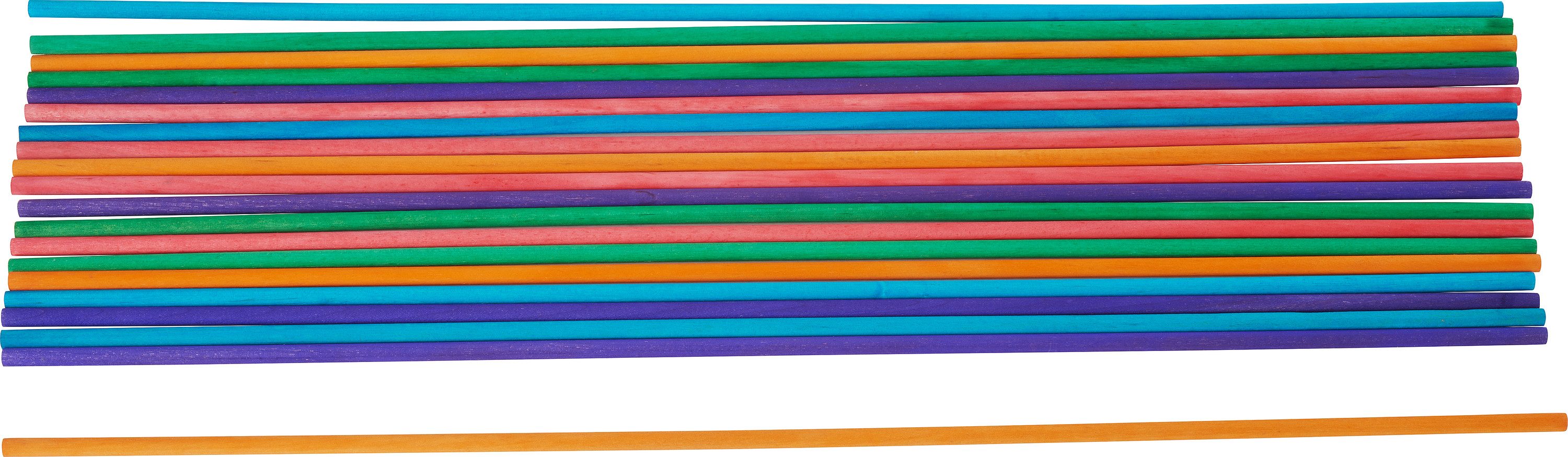 VBS Dekoobjekt Holz-Rundstäbe, farbig 50 cm