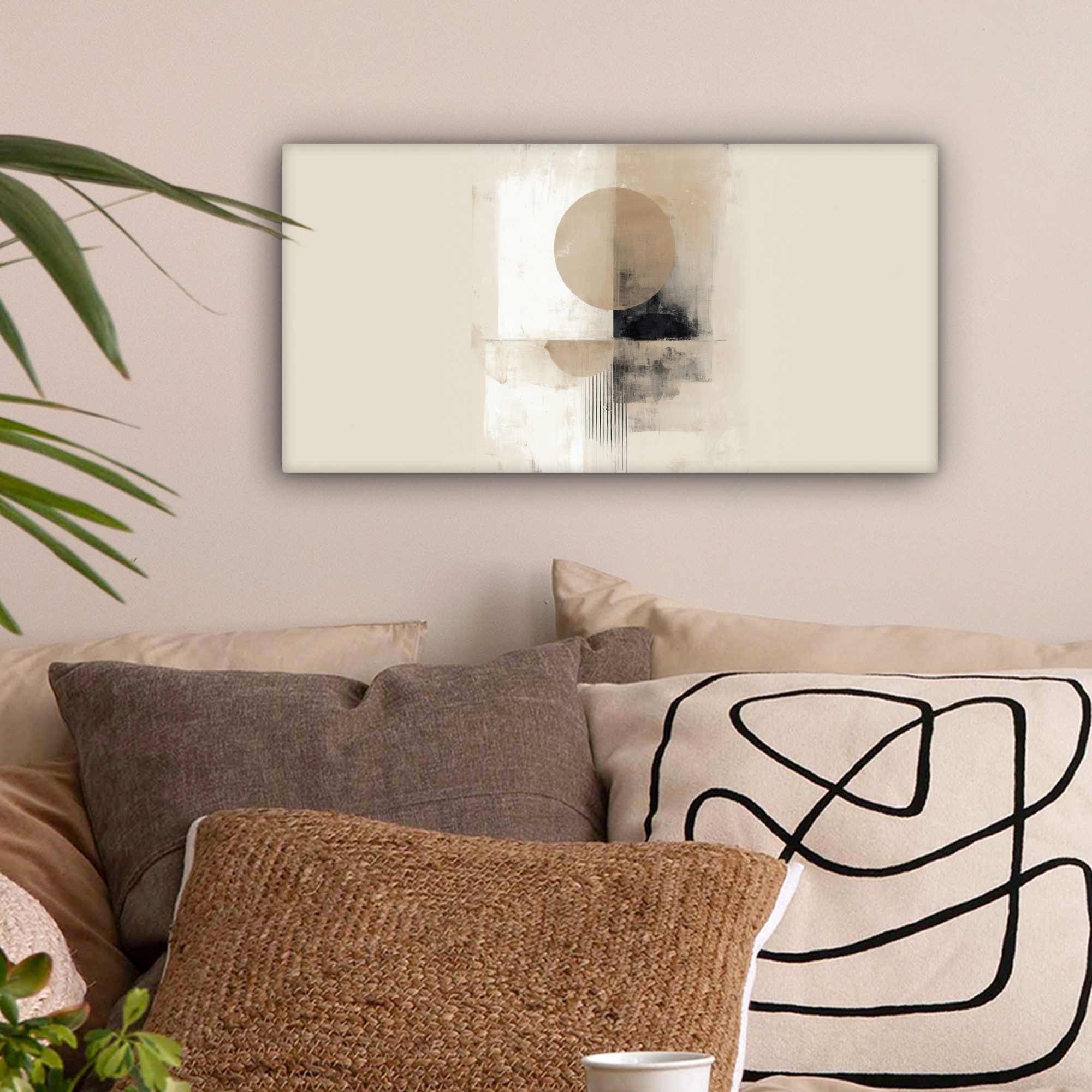 OneMillionCanvasses® Leinwandbild Panorama Kreis - Zusammensetzung günstig online kaufen