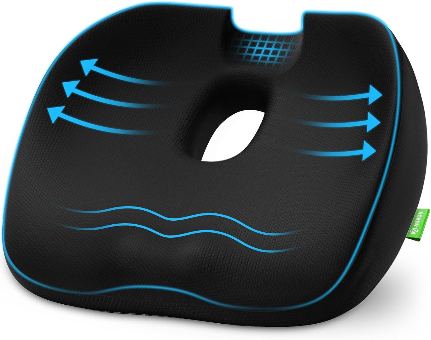 ibettertec Sitzkissen Orthopädisch Ergonomisches Hämorrhoiden Sitzkissen, Fördert gesundes Sitzen & entlastet Rücken – Zuhause, Büro & unterwegs