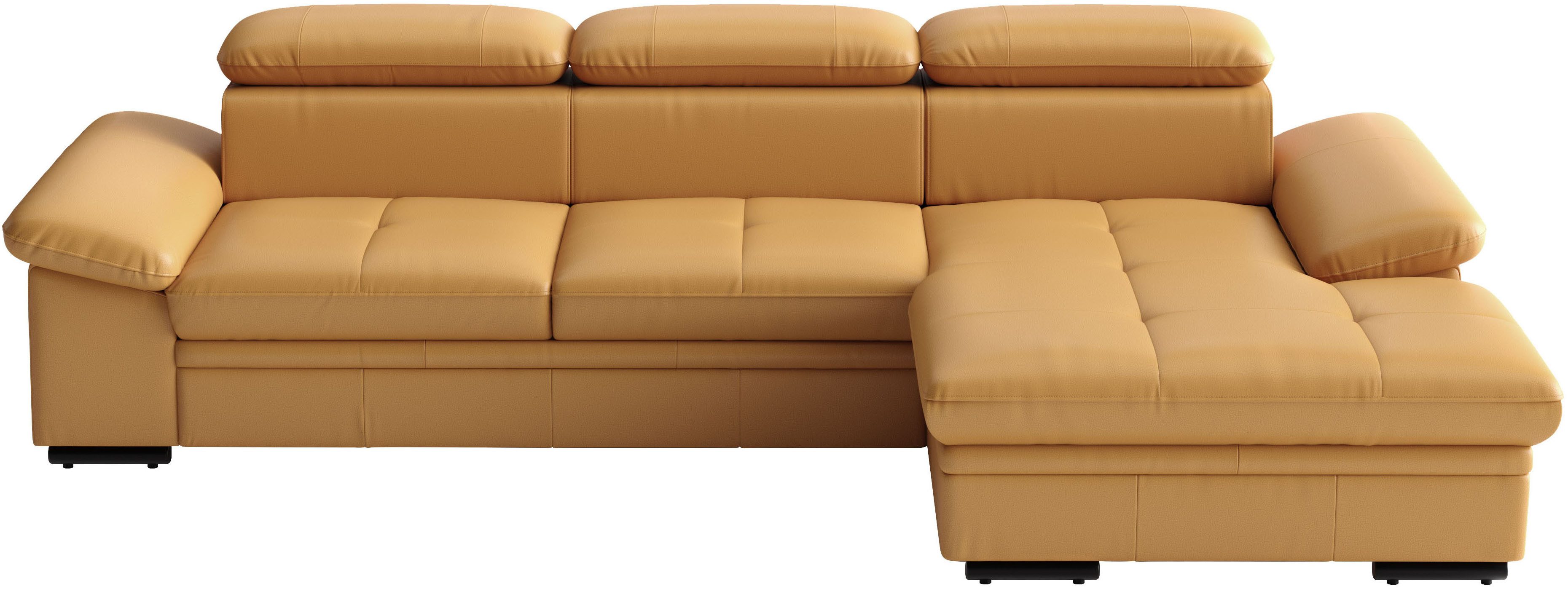 sit&more Ecksofa Viola, Leder, L-Form, B: 260 cm, mit Armteil- und Kopfteilvertsellung, optional mit Schlaffunktion