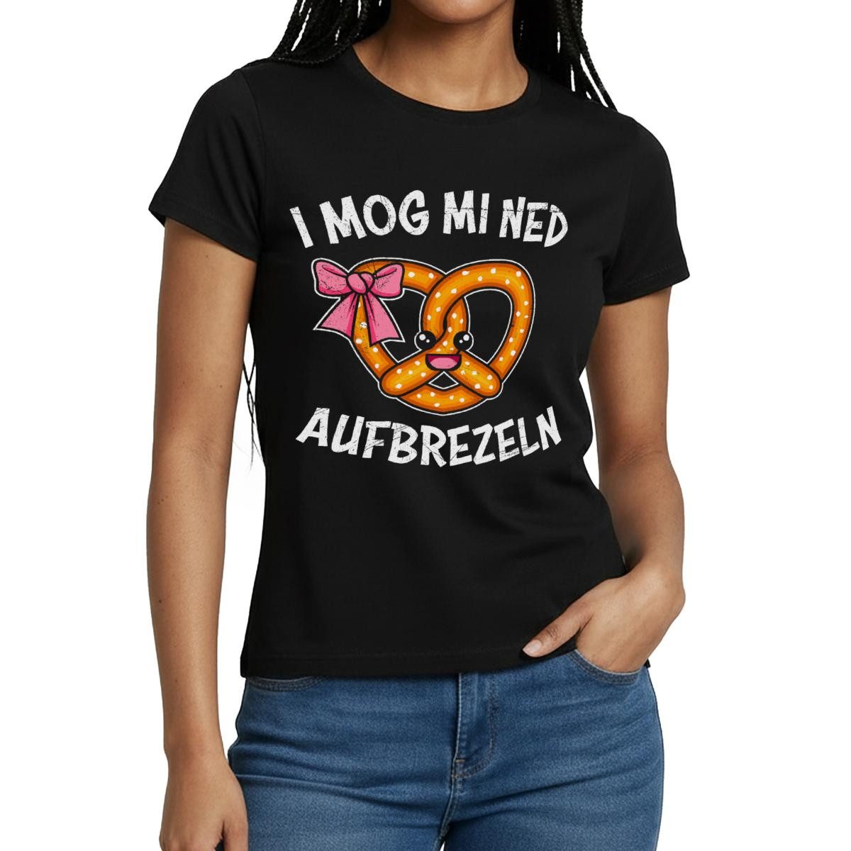 T-Shirt I Mog Mi Ned Aufbrezeln Dirndl Ersatz Frauen T-Shirt