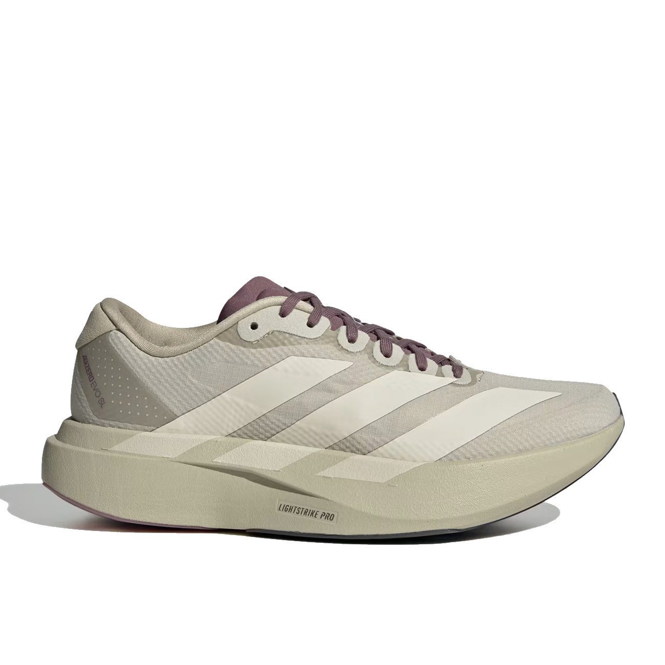 adidas Women Adizero EVO SL Woven H.K. Putty Grey Alumina Shadow Laufschuh