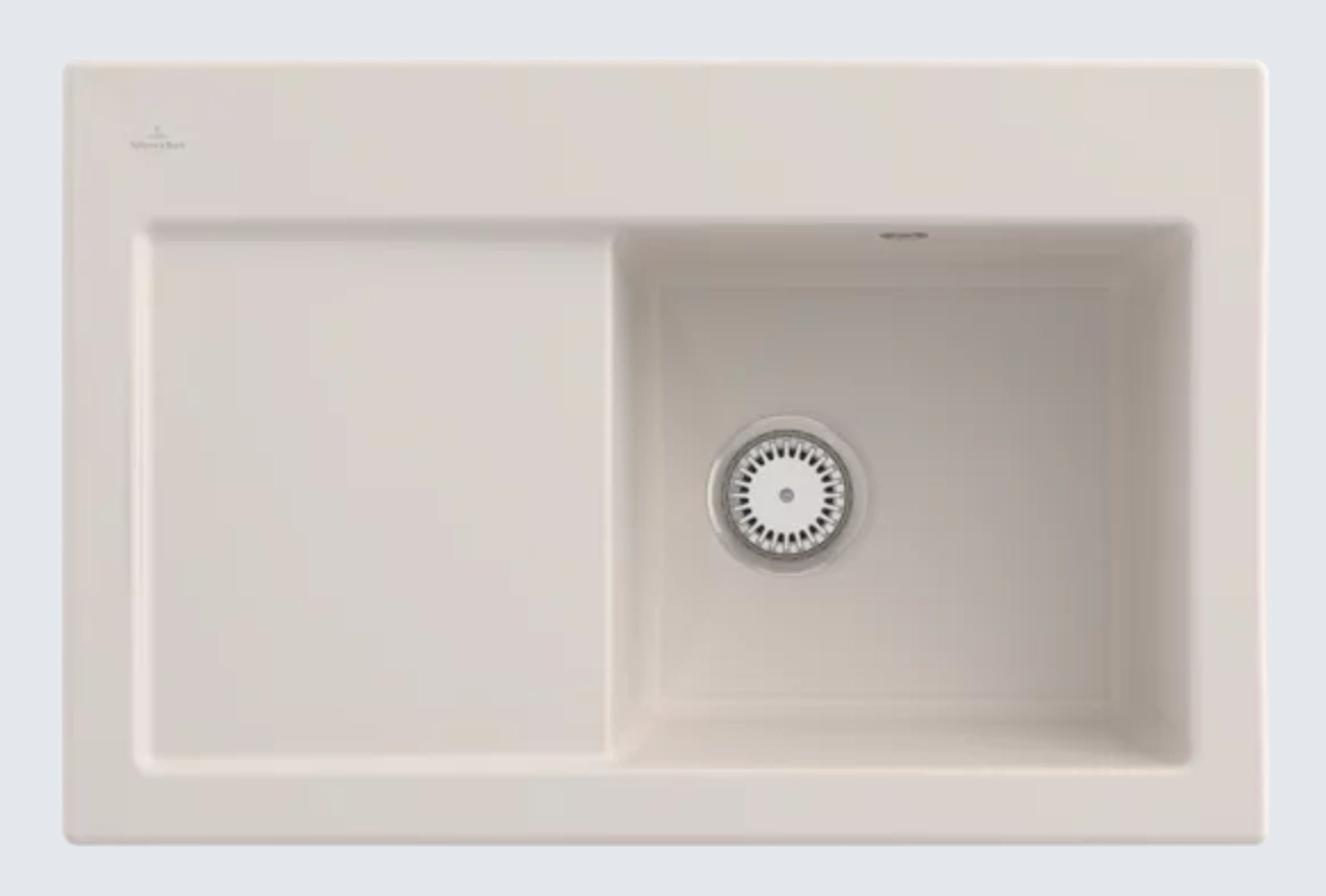 Villeroy & Boch Küchenspüle 6714 01 KR ohne Lochbohrung, Rechteckig, 78/22 cm, Subway Serie, Becken links und rechts möglich