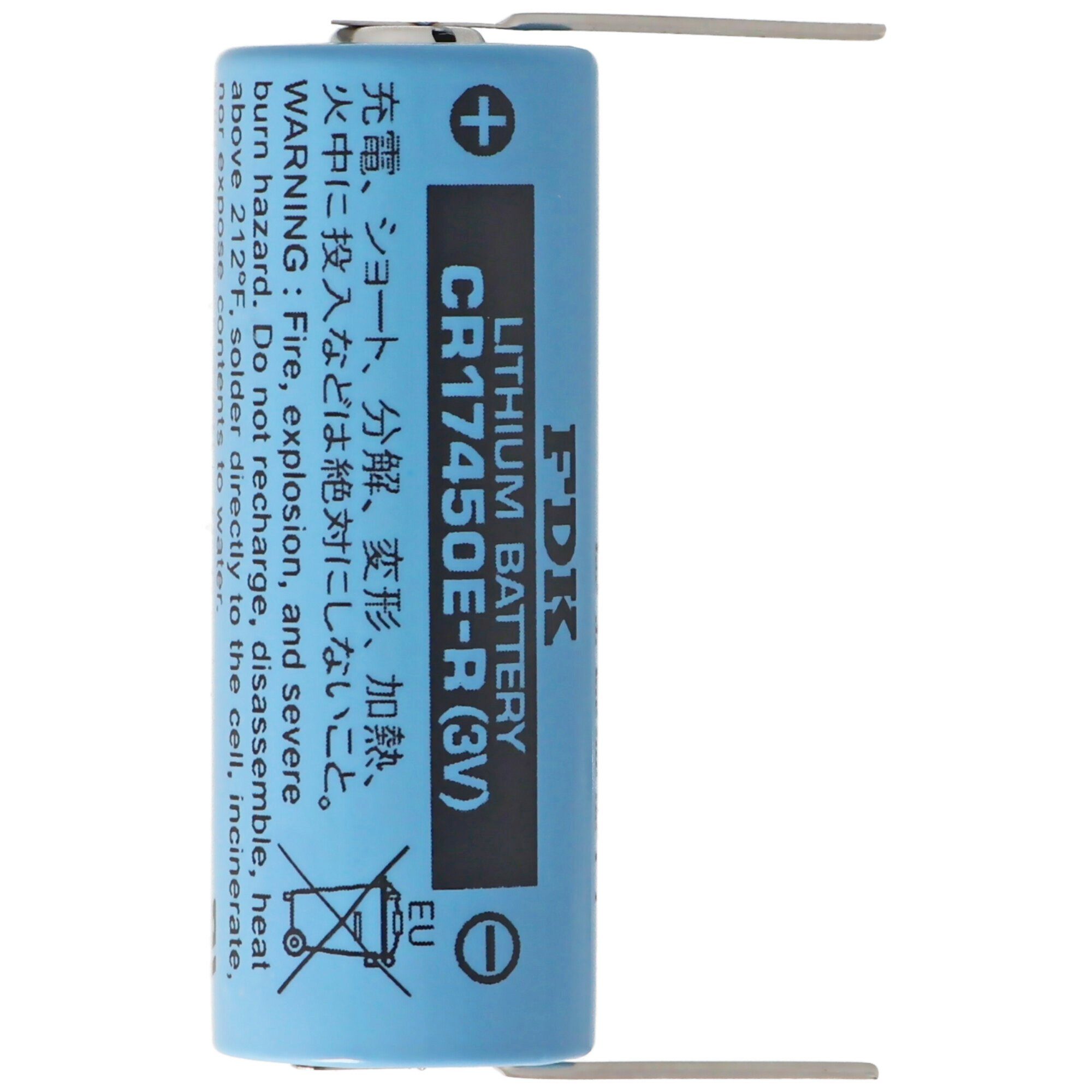 von Sanyo V) Size (3,0 Batterie, Lithium A, Sanyo FD CR17450E-R Batterie (Lötpaddel) Lötdraht