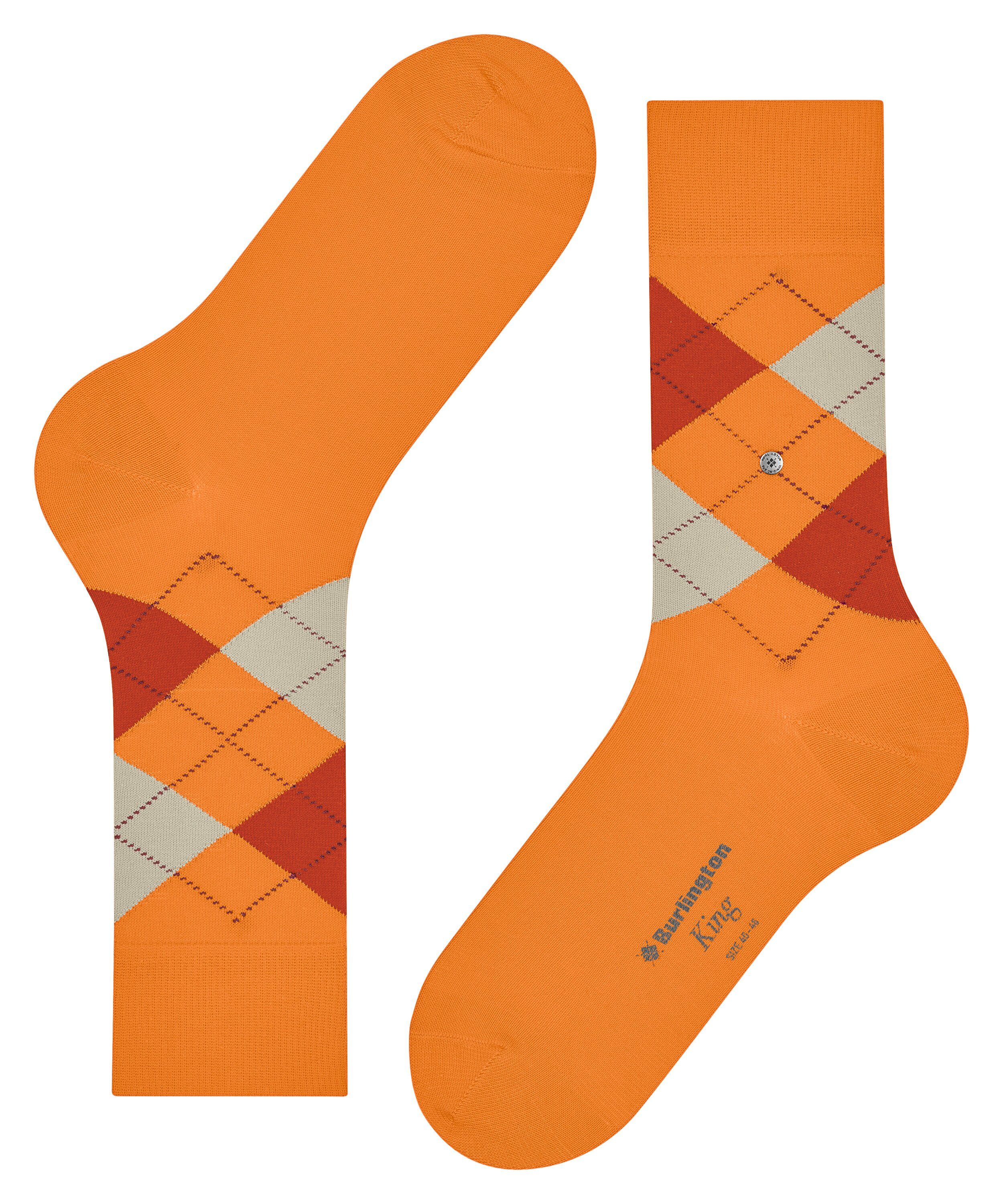(8464) mandarin (1-Paar) King Burlington Socken