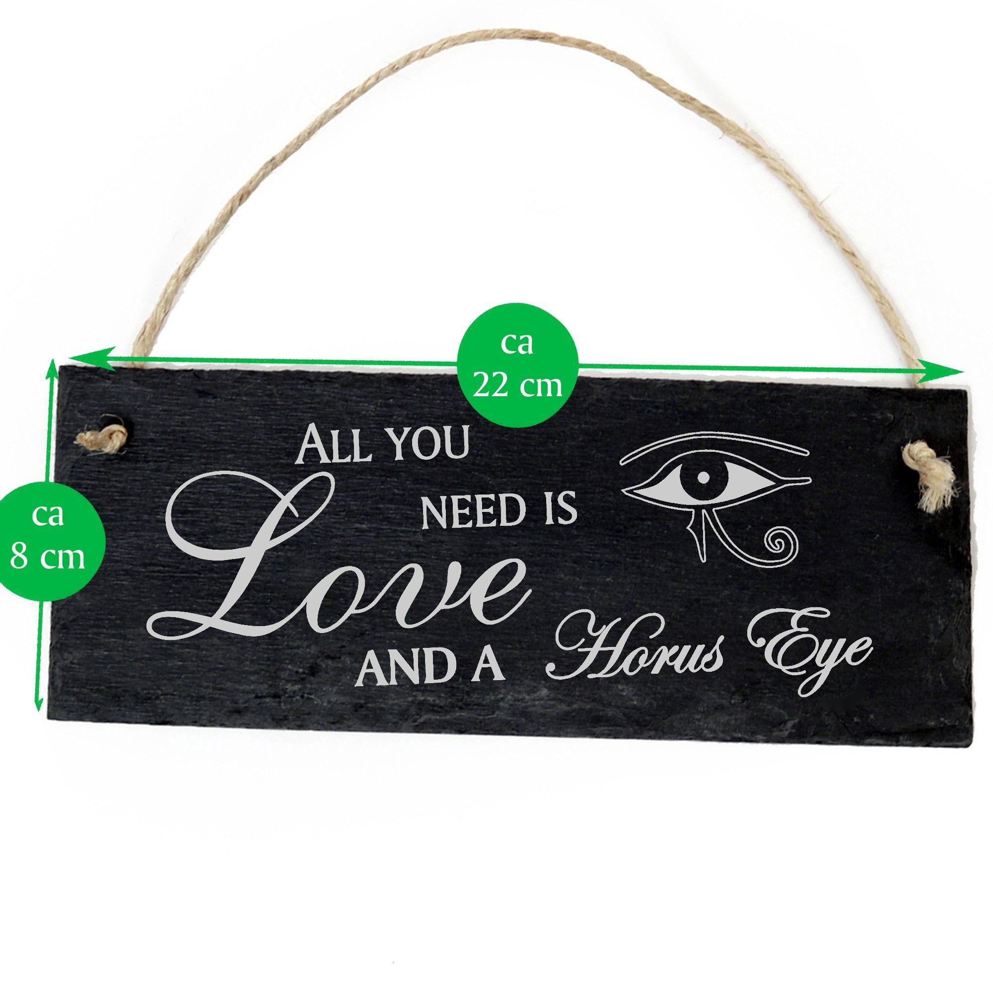 Horus is All Love 22x8cm Dekolando Horusauge and Eye need Hängedekoration you a